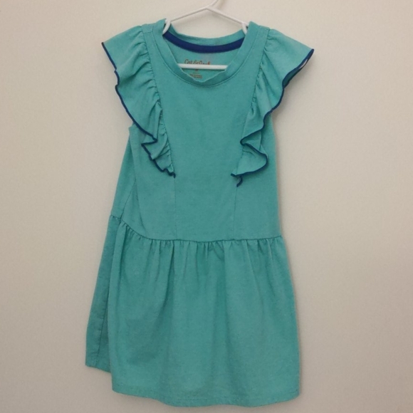 Cat & Jack Blue Ruffle Dress - Picture 1 of 2